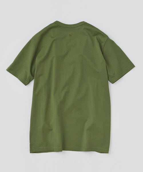 BEAMS T（ビームスティー）の「ALOYE / ショートスリーブ Color Block Tシャツ（Tシャツ/カットソー・メンズ・オリーブ/ヘザ－グレー/ホワイト系その他・LARGE/MEDIUM/X-LARGE/SMALL）」の6枚目の写真