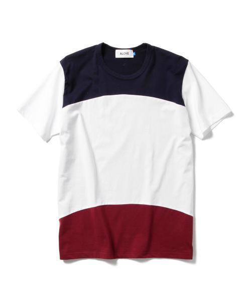 BEAMS T（ビームスティー）の「ALOYE / ショートスリーブ Color Block Tシャツ（Tシャツ/カットソー・メンズ・オリーブ/ヘザ－グレー/ホワイト系その他・LARGE/MEDIUM/X-LARGE/SMALL）」の22枚目の写真