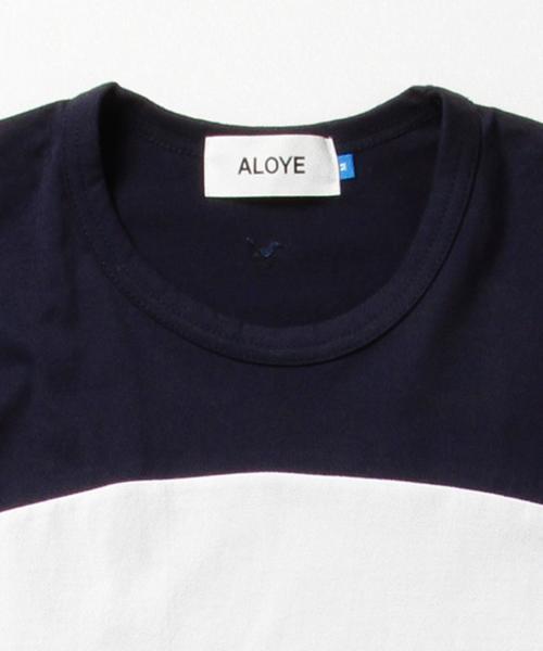BEAMS T（ビームスティー）の「ALOYE / ショートスリーブ Color Block Tシャツ（Tシャツ/カットソー・メンズ・オリーブ/ヘザ－グレー/ホワイト系その他・LARGE/MEDIUM/X-LARGE/SMALL）」の14枚目の写真