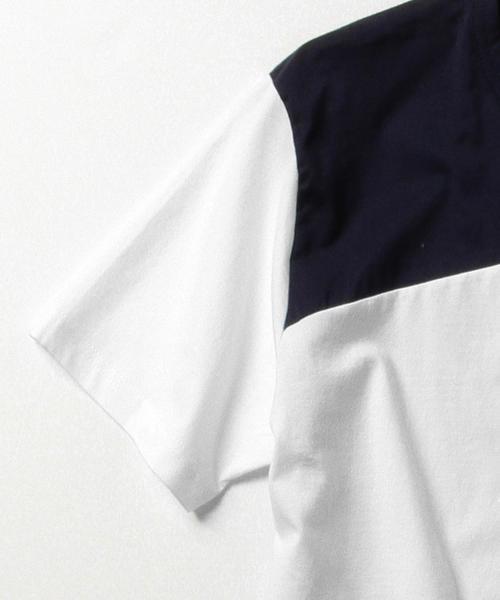 BEAMS T（ビームスティー）の「ALOYE / ショートスリーブ Color Block Tシャツ（Tシャツ/カットソー・メンズ・オリーブ/ヘザ－グレー/ホワイト系その他・LARGE/MEDIUM/X-LARGE/SMALL）」の15枚目の写真