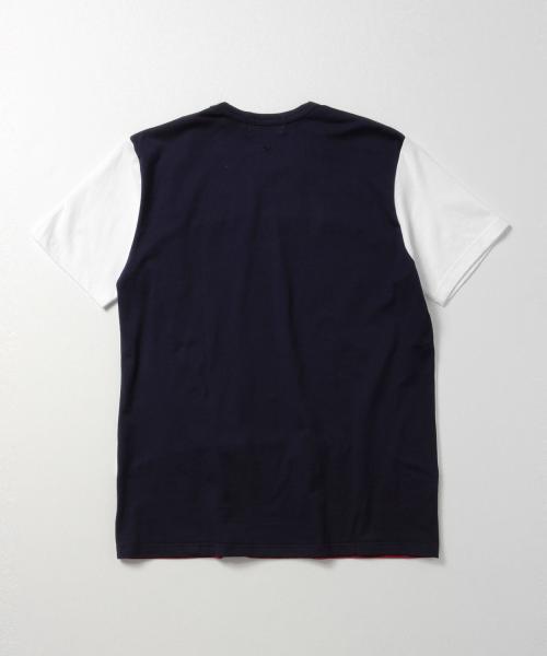 BEAMS T（ビームスティー）の「ALOYE / ショートスリーブ Color Block Tシャツ（Tシャツ/カットソー・メンズ・オリーブ/ヘザ－グレー/ホワイト系その他・LARGE/MEDIUM/X-LARGE/SMALL）」の17枚目の写真
