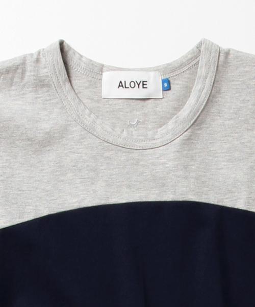 BEAMS T（ビームスティー）の「ALOYE / ショートスリーブ Color Block Tシャツ（Tシャツ/カットソー・メンズ・オリーブ/ヘザ－グレー/ホワイト系その他・LARGE/MEDIUM/X-LARGE/SMALL）」の18枚目の写真