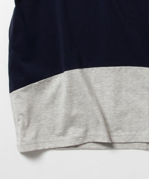 BEAMS T（ビームスティー）の「ALOYE / ショートスリーブ Color Block Tシャツ（Tシャツ/カットソー・メンズ・オリーブ/ヘザ－グレー/ホワイト系その他・LARGE/MEDIUM/X-LARGE/SMALL）」の8枚目の写真
