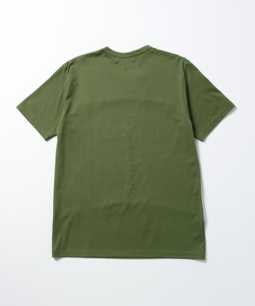 BEAMS T（ビームスティー）の「ALOYE / ショートスリーブ Color Block Tシャツ（Tシャツ/カットソー・メンズ・オリーブ/ヘザ－グレー/ホワイト系その他・LARGE/MEDIUM/X-LARGE/SMALL）」の13枚目の写真