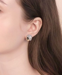 ニュアンス マーブル メタル ピアス
