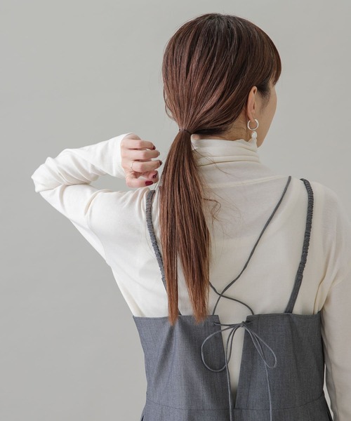 URBAN RESEARCH Sonny Label（アーバンリサーチサニーレーベル）の「『UR TECH』フライスプルオーバー（Tシャツ/カットソー・レディース・グリーン/オフホワイト/ブラック・FREE）」の6枚目の写真