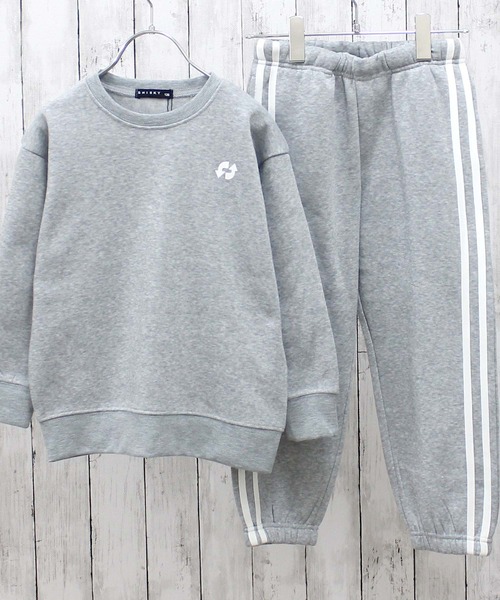 正規品♡裏起毛♡裏毛上下セット♡スウェットロゴ♡グレー WEGO トレーナー スウェット WEGO/裏起毛ロゴスウェット上下