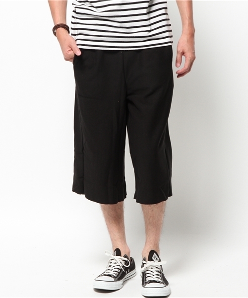 WEGO（ウィゴー）の「WEGO/ワイドクロップドスウェットパンツ（その他パンツ・メンズ・ホワイト/ブラック/杢グレー/カーキ・LARGE/MEDIUM）」の14枚目の写真