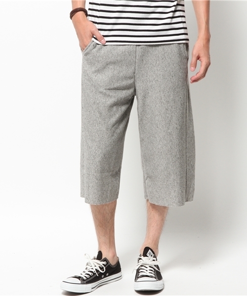 WEGO（ウィゴー）の「WEGO/ワイドクロップドスウェットパンツ（その他パンツ・メンズ・ホワイト/ブラック/杢グレー/カーキ・LARGE/MEDIUM）」の15枚目の写真