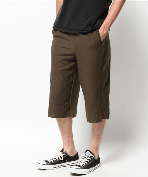 WEGO（ウィゴー）の「WEGO/ワイドクロップドスウェットパンツ（その他パンツ・メンズ・ホワイト/ブラック/杢グレー/カーキ・LARGE/MEDIUM）」の16枚目の写真