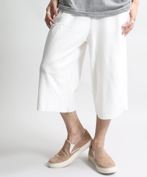 WEGO（ウィゴー）の「WEGO/ワイドクロップドスウェットパンツ（その他パンツ・メンズ・ホワイト/ブラック/杢グレー/カーキ・LARGE/MEDIUM）」の17枚目の写真