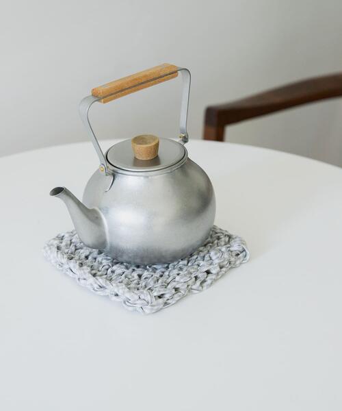 fog linen work(フォグリネンワーク)の「『別注』fog linen work×DOORS リネンテープニットマット(キッチンツール・レディース・ネイビー/グレー系その他・-)」の4枚目の写真