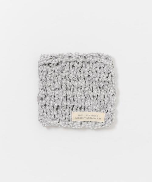 fog linen work(フォグリネンワーク)の「『別注』fog linen work×DOORS リネンテープニットマット(キッチンツール・レディース・ネイビー/グレー系その他・-)」の6枚目の写真