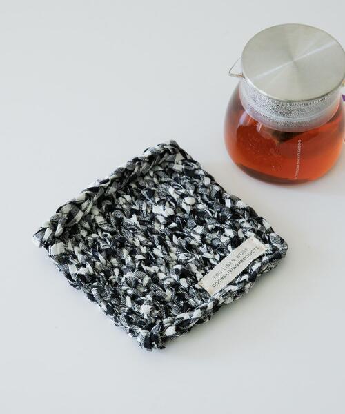 fog linen work(フォグリネンワーク)の「『別注』fog linen work×DOORS リネンテープニットマット(キッチンツール・レディース・ネイビー/グレー系その他・-)」の8枚目の写真