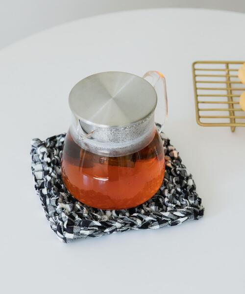 fog linen work(フォグリネンワーク)の「『別注』fog linen work×DOORS リネンテープニットマット(キッチンツール・レディース・ネイビー/グレー系その他・-)」の9枚目の写真