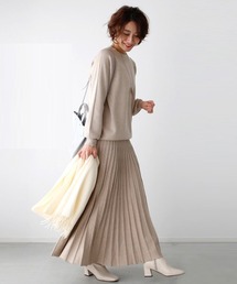 朝を迷わせない着るだけお洒落なニットセットアップ ワンピースオフィスカジュアル