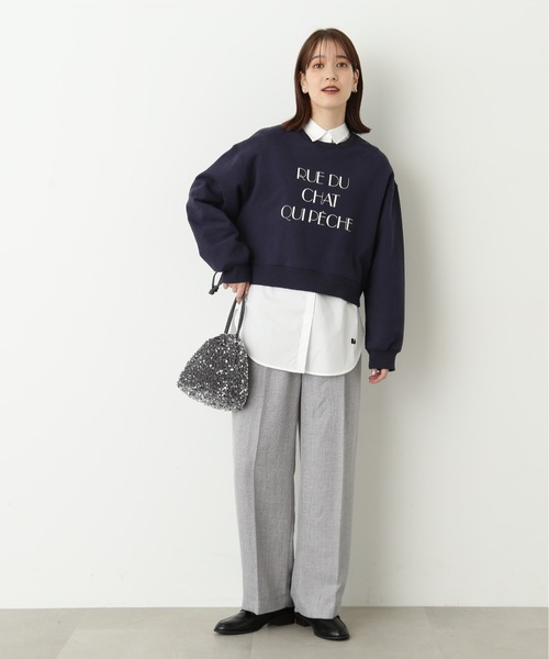 N.（N. Natural Beauty Basic）（エヌエヌナチュラルビューティーベーシック）の「【S Size Line】◆スプリングツイードワイドパンツ（スラックス・レディース・オフホワイト/グレー・MEDIUM/SMALL）」の16枚目の写真