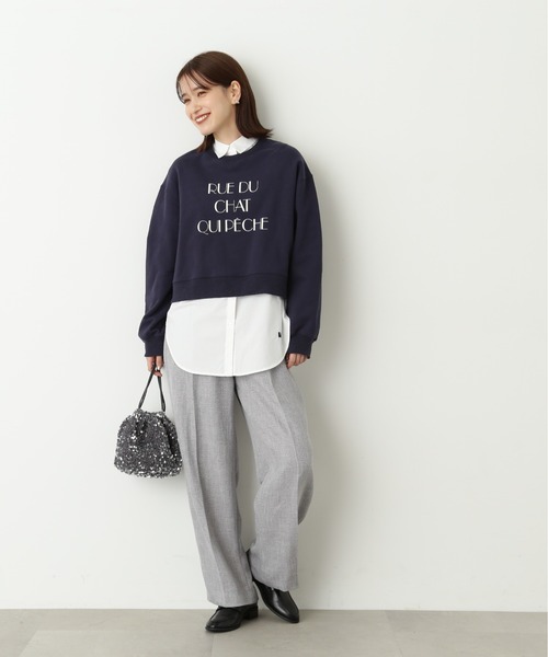 N.（N. Natural Beauty Basic）（エヌエヌナチュラルビューティーベーシック）の「【S Size Line】◆スプリングツイードワイドパンツ（スラックス・レディース・オフホワイト/グレー・MEDIUM/SMALL）」の17枚目の写真