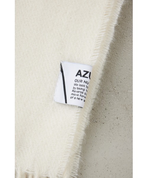 AZUL by moussy（アズールバイマウジー）の「ソフトタッチマフラー（マフラー・メンズ・ブラック/ベージュ系その他/アイボリー/ブルー/ブラック系その他/グレー・FREE）」の20枚目の写真