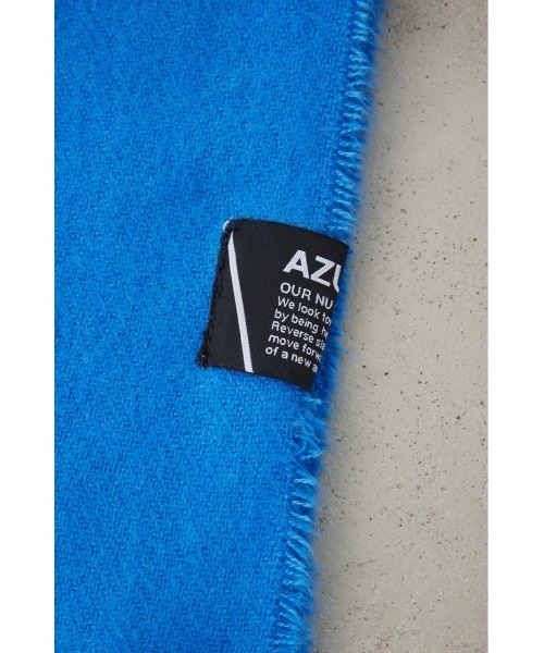 AZUL by moussy（アズールバイマウジー）の「ソフトタッチマフラー（マフラー・メンズ・ブラック/ベージュ系その他/アイボリー/ブルー/ブラック系その他/グレー・FREE）」の12枚目の写真