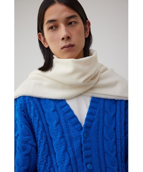 パラスパレス　ヴーム vmマフラー　ウール　ブルー　未使用品 ポロ ラルフ ローレン POLO RALPH LAUREN フリンジトリム ウール