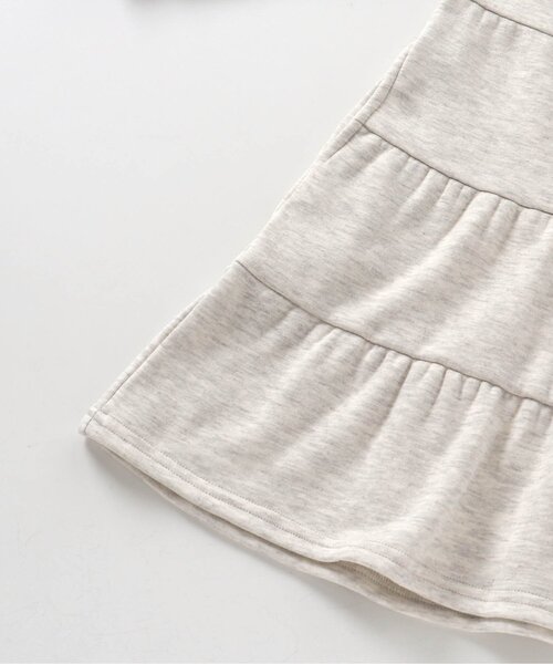apres les cours(アプレレクール)の「【あったか】ロゴ・総柄ティアード裏シャギーワンピース(ワンピース・キッズ・ネイビー/ライトグレー/ミント・110/80/130/90/100/140/120)」の16枚目の写真
