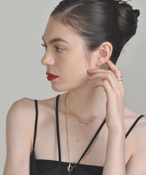 LHME（エルエイチエムイー）の「【WEB限定】”Enhance”一粒ピアス/ジルコニア/サージカルステンレス（金属アレルギー対応）【LHME / エルエイチエムイー】（ピアス（両耳用）・レディース・シルバー/ゴールド・ONE SIZE）」の7枚目の写真