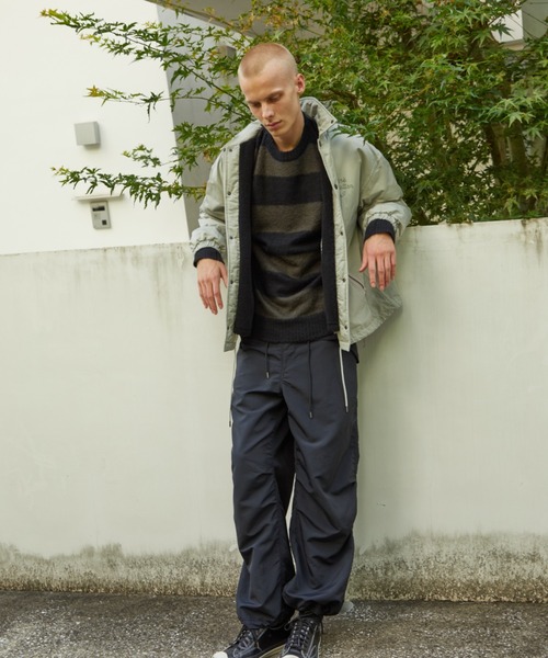 NUMBER (N)INE(ナンバーナイン)の「NUMBER (N)INE/ナンバーナイン MICRO RIP-STOP WIDE OVER PANTS(カーゴパンツ・メンズ・ブラック/カーキ・2/3/4)」の4枚目の写真