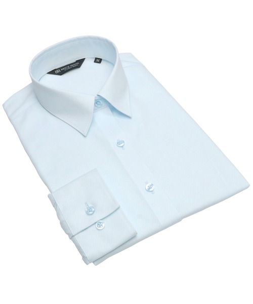 TOKYO SHIRTS(トウキョウシャツ)の「形態安定ノーアイロン レギュラー 長袖ビジネスワイシャツ(ビジネスシャツ・レディース・サックスブルー・S/LL/L/M/XL/XS)」の1枚目の写真