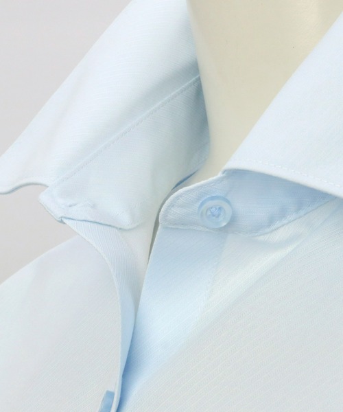 TOKYO SHIRTS(トウキョウシャツ)の「形態安定ノーアイロン レギュラー 長袖ビジネスワイシャツ(ビジネスシャツ・レディース・サックスブルー・S/LL/L/M/XL/XS)」の3枚目の写真