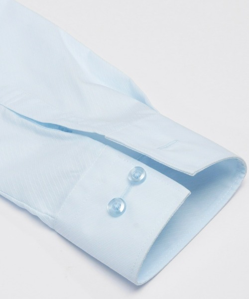 TOKYO SHIRTS(トウキョウシャツ)の「形態安定ノーアイロン レギュラー 長袖ビジネスワイシャツ(ビジネスシャツ・レディース・サックスブルー・S/LL/L/M/XL/XS)」の4枚目の写真