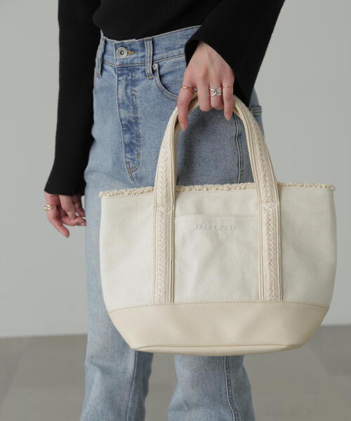 FREE'S MART(フリーズマート)の「◆フリンジトートバッグ(トートバッグ・レディース・ゴールド/シルバー/ホワイト・フリ-)」の4枚目の写真