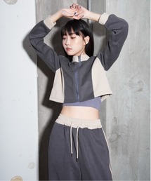 Y/lim（イリム）の「アシメ配色ラインジャージートレーナー　セットアップ可能（セットアップ）」