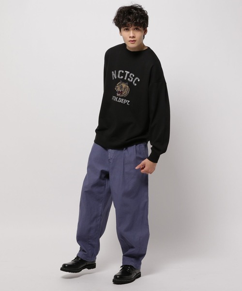 niko and...（ニコアンド）の「アソート刺しゅう裏毛プルオーバー（スウェット・メンズ・ブラック/ブルー/オフホワイト・MEDIUM/LARGE）」の7枚目の写真