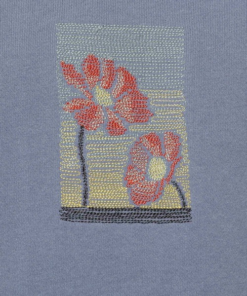 niko and...（ニコアンド）の「アソート刺しゅう裏毛プルオーバー（スウェット・メンズ・ブラック/ブルー/オフホワイト・MEDIUM/LARGE）」の19枚目の写真