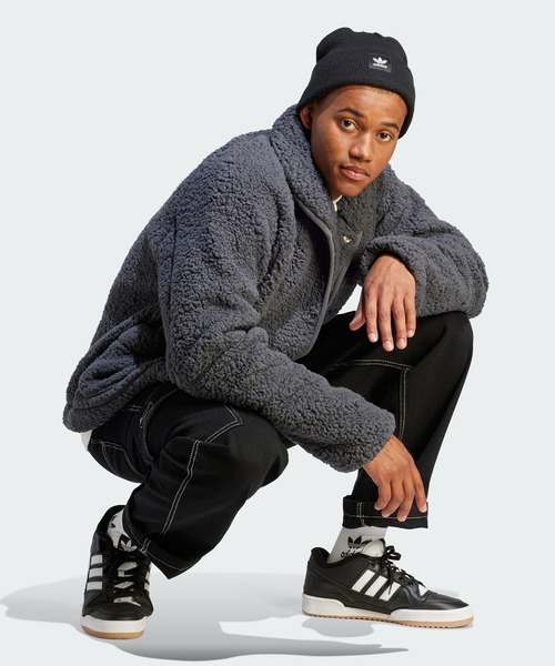 adidas(アディダス)の「アディダス アドベンチャー ポーラーフリース ジャケット / アディダスオリジナルス adidas Originals(ナイロンジャケット・メンズ・ベージュ/グレー・X-LARGE/MEDIUM/XX-LARGE/3XL/SMALL/LARGE/X-SMALL)」の8枚目の写真