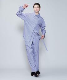 6 | ＜6(ROKU)＞コットン ストライプ シャツ(シャツ/ブラウス)