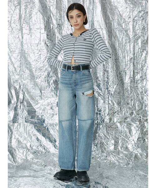 EVRIS（エヴリス）の「スクエアバックルベルト（ベルト・レディース・ブラック/ブラウン・FREE）」の4枚目の写真