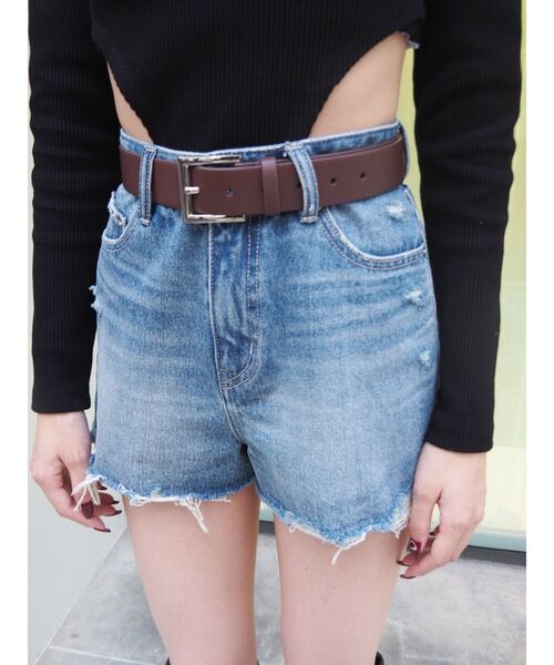 EVRIS（エヴリス）の「スクエアバックルベルト（ベルト・レディース・ブラック/ブラウン・FREE）」の10枚目の写真