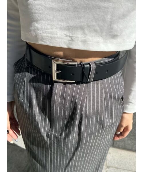 EVRIS（エヴリス）の「スクエアバックルベルト（ベルト・レディース・ブラック/ブラウン・FREE）」の16枚目の写真