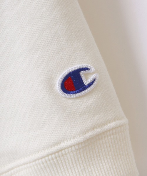 Champion(チャンピオン)の「Champion(チャンピオン)半袖スウェットトレーナー レディース/プルオーバートップス(スウェット・レディース・オフホワイト/ネイビー/グレー/ブラック/ナチュラル/ライトブルー/サーモンピンク/イエロー/ブルー系/ブラウン・L/M)」の14枚目の写真