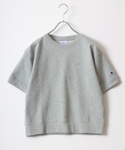 Champion(チャンピオン)の「Champion(チャンピオン)半袖スウェットトレーナー レディース/プルオーバートップス(スウェット・レディース・オフホワイト/ネイビー/グレー/ブラック/ナチュラル/ライトブルー/サーモンピンク/イエロー/ブルー系/ブラウン・L/M)」の18枚目の写真