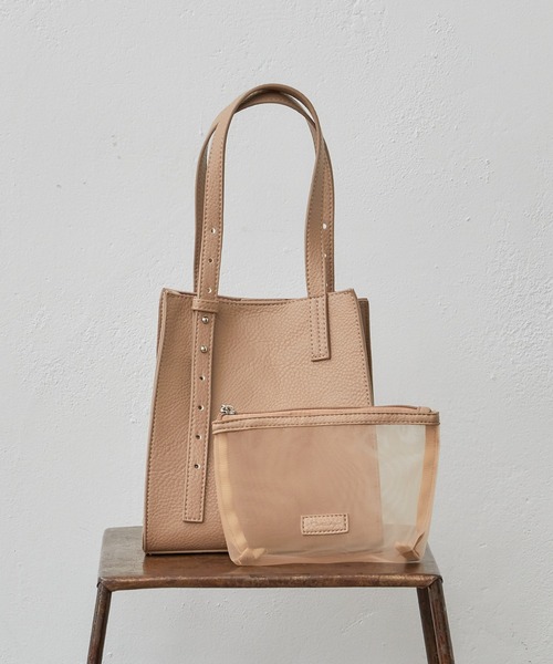 Actually（アクチュアリー）の「ソフトフェイクレザー ミニトート