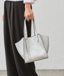 Actually | ソフトフェイクレザー ミニトート ポーチ付き(トートバッグ)