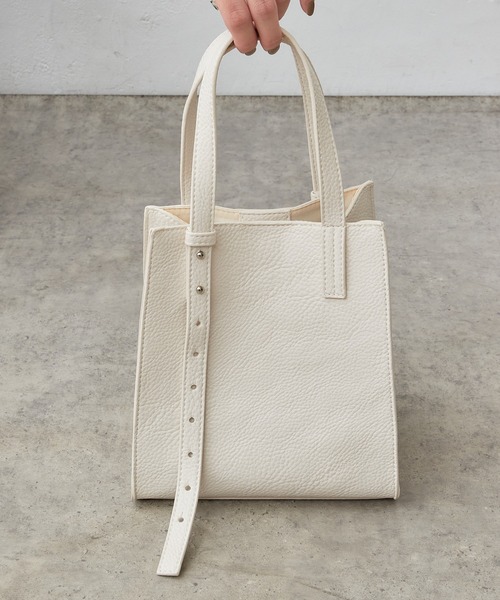 Actually（アクチュアリー）の「ソフトフェイクレザー ミニトート