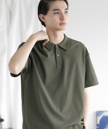 aimoha men SIMPLE POLO SHIRT ハーフボタン 半袖 ポロシャツ (SS)