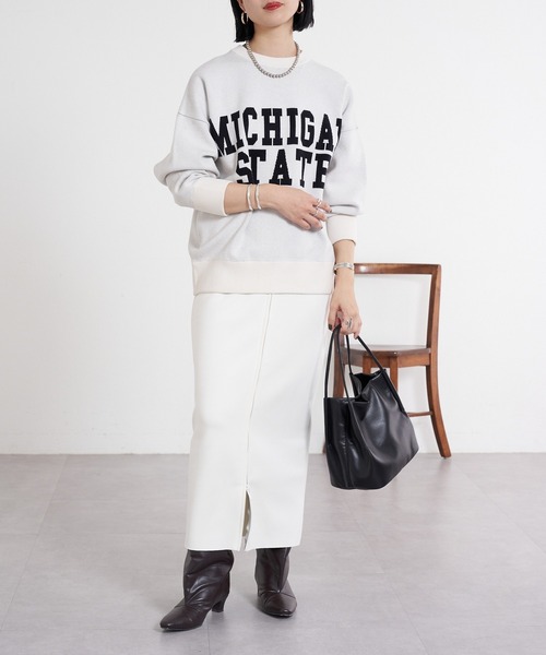 SHENERY（シーナリー）の「ダブルZIPポンチタイトスカート（スカート・レディース・アイボリー/ブラック・38/36）」の20枚目の写真