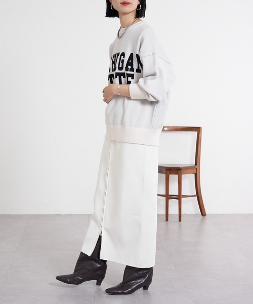 SHENERY（シーナリー）の「ダブルZIPポンチタイトスカート（スカート・レディース・アイボリー/ブラック・38/36）」の19枚目の写真