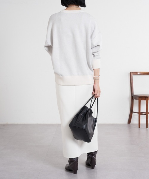 SHENERY（シーナリー）の「ダブルZIPポンチタイトスカート（スカート・レディース・アイボリー/ブラック・38/36）」の22枚目の写真