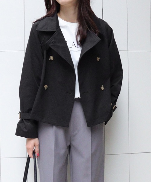 Pierrot（ピエロ）の「キャンディースリーブショートトレンチコート